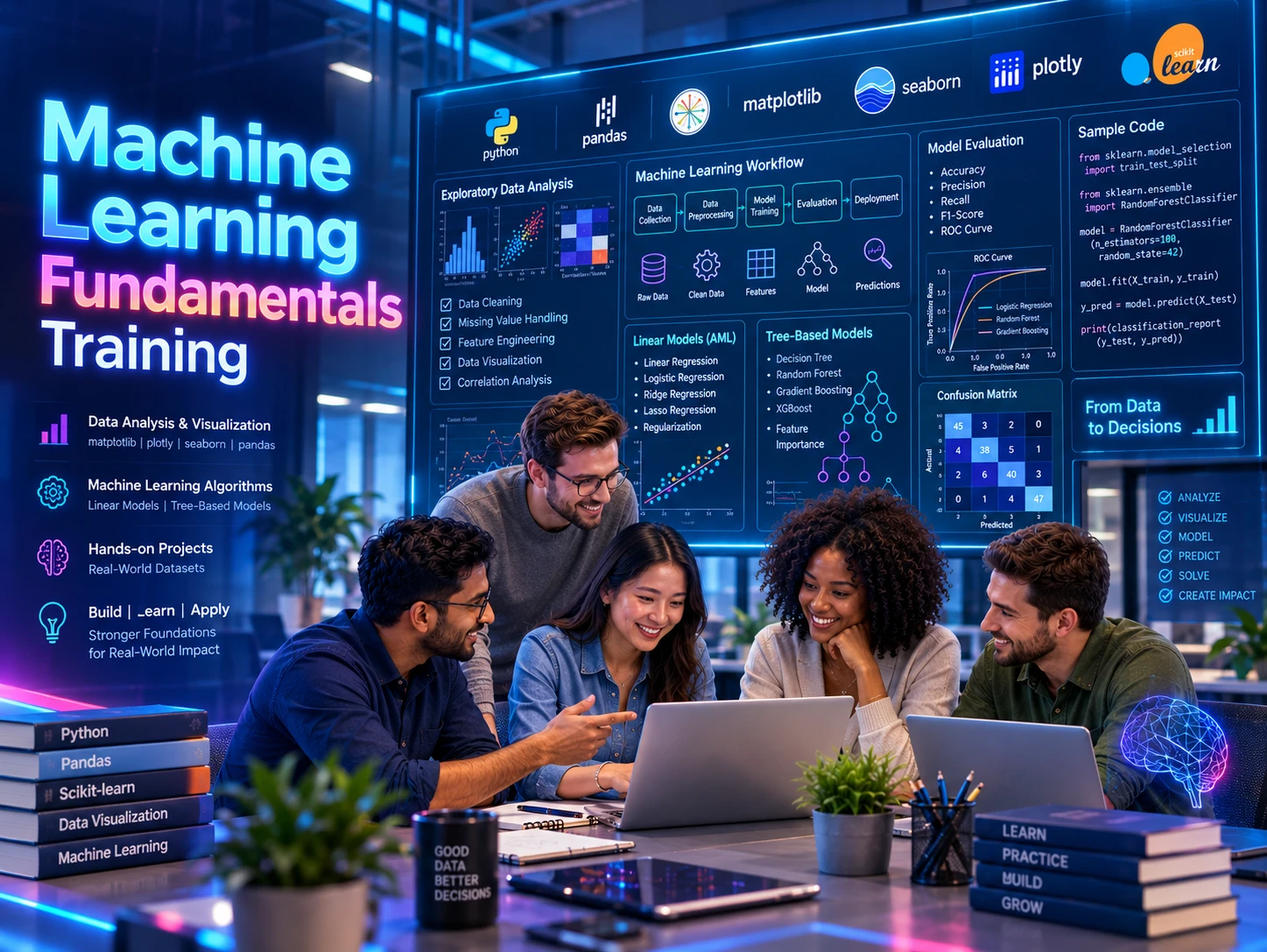 Machine Learning training in scikit-learn and statsmodels at Wisen IT Solutions, Chennai, India