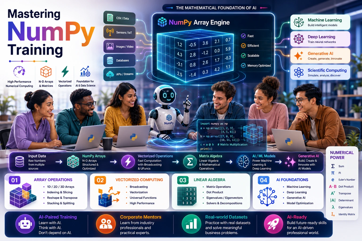 Mastering Numpy training